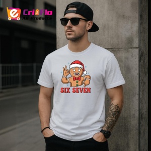 Tricou SIX SEVEN 67 Turta Dulce Craciun 3, din bumbac 100%, tricou alb, Copii | Dama | Barbat - Img 2
