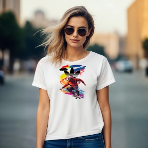 Tricou Skate Adas Street Tricou Alb - Copii | Dama | Barbat - Img 8
