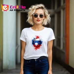 Tricou Slovenia Steag Splash Art, Copii | Dama | Barbat - Img 12