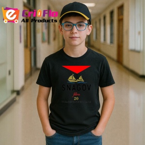 Tricou Snagov filtru 20 tigarete superioare design barcuta, Copii | Dama | Barbat , tricou negru - Img 5