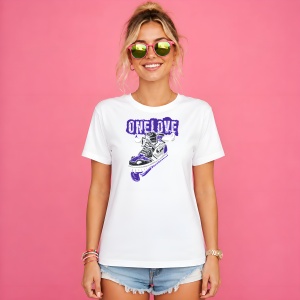 Tricou Sneaker Mov Stil Graffiti One Piece Urban, din bumbac 100% Copii | Dama | Barbat - Img 3
