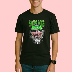 Tricou Snoop Dogg - Cigar Meme Style, muzica Rap, Dama | Barbat | Copii, Culoare Negru - Img 3