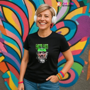 Tricou Snoop Dogg - Cigar Meme Style, muzica Rap, Dama | Barbat | Copii, Culoare Negru - Img 13