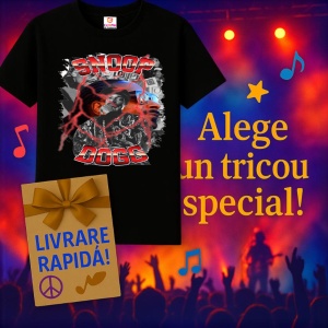 Tricou Snoop Dogg - Red Graffiti, muzica Hip-Hop, Dama | Barbat | Copii, Culoare Negru - Img 7