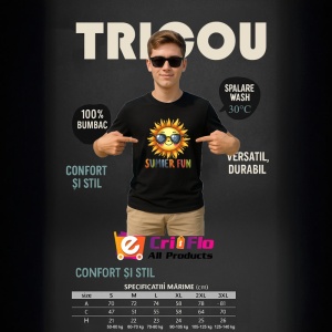 Tricou Soare zambitor cu ochelari text summer fun grafica jucausa Copii | Dama | Barbat Barbat - Img 18