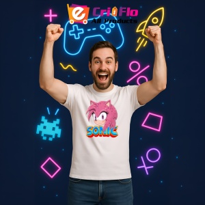 Tricou Sonic Amy - Privire Stralucitoare Copii | Dama | Barbat - Img 10