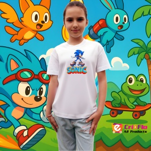 Tricou Sonic - Patine Turbo Copii | Dama | Barbat - Img 4