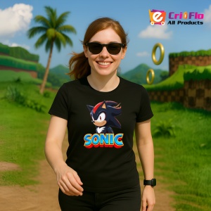 Tricou Sonic Shadow - Erou Tacut Copii | Dama | Barbat - Img 12
