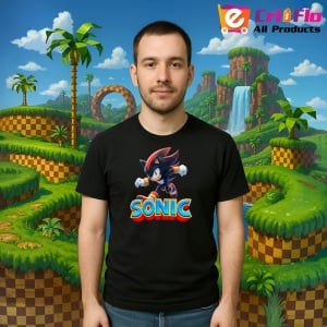 Tricou Sonic Shadow - Forta in Miscar Copii | Dama | Barbat - Img 9