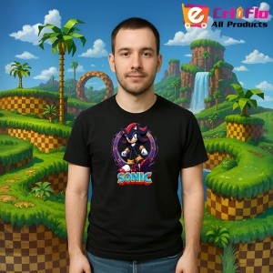 Tricou Sonic Shadow - Maestrul Inelelor Copii | Dama | Barbat - Img 9