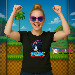 Tricou Sonic Shadow - Privire Tactica Copii | Dama | Barbat - Img 11
