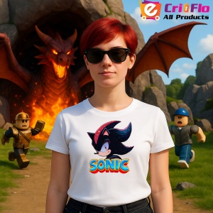 Tricou Sonic Shadow - Univers Intunecat Copii | Dama | Barbat - Img 11