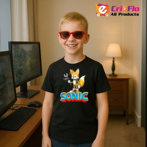Tricou Sonic Tails - Mecanicul Stelutelor Copii | Dama | Barbat - Img 5