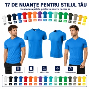 Tricou Sport Bărbați Malfini Fantasy 124, 100% Poliester – Echipament Fotbal, Activități Sportive, Extra Dry, 17 Culori, S–3XL - Img 9