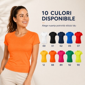 Tricou sport damă Malfini Destiny 176, extra dry, slim fit, 95% micro poliester, XS–2XL, 10 culori - Img 8