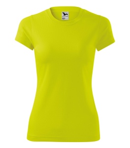 Tricou sport pentru dama de culoare galben lime