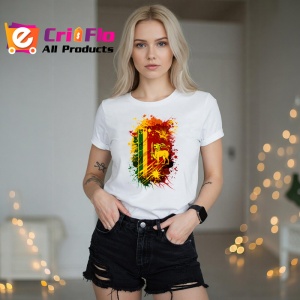 Tricou Sri Lanka Steag Splash Art, Copii | Dama | Barbat