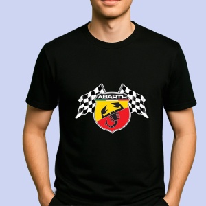 Tricou Steaguri Cu Logo Abarth | Unisex Dama si Barbat