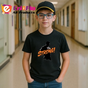 Tricou Strong Silueta Contur Portocaliu, Copii | Dama | Barbat, culoare negru - Img 9