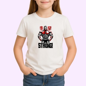 Tricou Strong Text Japonez Barbat, Copii | Dama | Barbat - Img 2