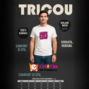 Tricou Strong Women Text Roz Motivational, Copii | Dama | Barbat - Img 5