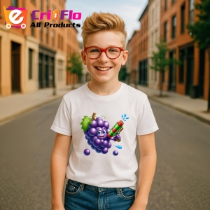 Tricou Strugure amuzant de vara cu pistol de apa, Fructe, Copii | Dama - Img 5