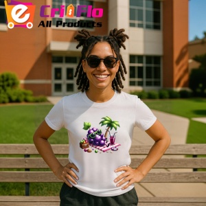 Tricou Strugure amuzant de vara la soare, Fructe, Copii | Dama - Img 11