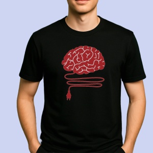 Tricou Sunt destept doar daca ma bagi in priza Negru, Copii | Dama | Barbat