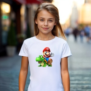 Tricou Super Mario Dragon Winner Tricou Alb - Copii | Dama | Barbat - Img 4