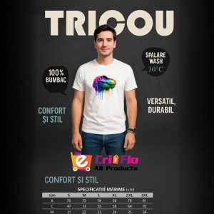 Tricou T Rex colorat dinozaur in stil urban pop art Copii | Dama | Barbat - Img 6
