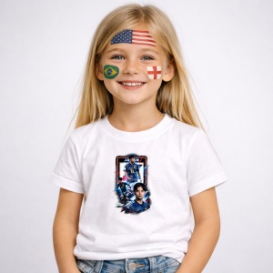 Tricou Takefusa Kubo Japan World Cup Fifa 2026 V3, din bumbac 100%, tricou alb, Copii | Dama | Barbat - Img 2