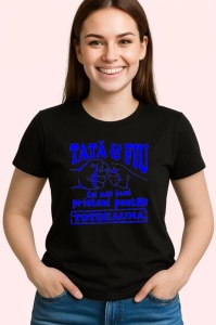 Tricou tata si fiu cei mai buni prieteni pentru totdeauna, Copii | Dama | Barbat , tricou negru - Img 2