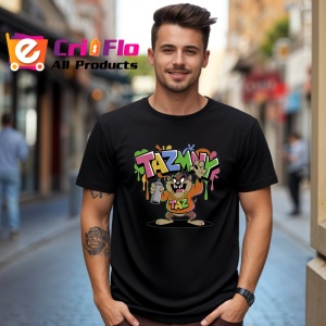 Tricou Taz – Skate Vibes & Drink, ținută galbenă urbană și atitudine cool Copii | Dama | Barbat Barbat - Img 31
