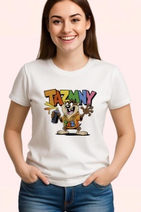 Tricou Taz Relaxed Style cu sapca, ghete si bautura in mana, vibe chill Copii | Dama | Barbat - Img 3