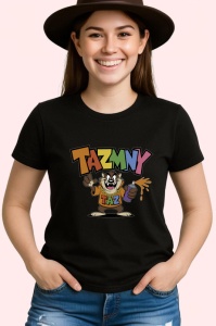 Tricou Tazmanian Devil graffiti TAZMNY portocaliu si mov Copii | Dama | Barbat Barbat - Img 7