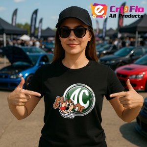 Tricou Tazz Cu Logo Ac | Unisex Dama si Barbat - Img 2