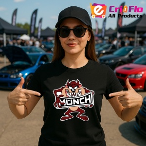 Tricou Tazz Cu Logo Munch | Unisex Dama si Barbat