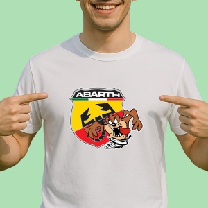 Tricou Tazz Vartej Cu Logo Abarth | Unisex Dama si Barbat