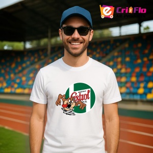 Tricou Tazz Vartej Cu Logo Castrol 2 | Unisex Dama si Barbat - Img 2