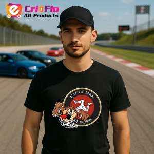 Tricou Tazz Vartej Cu Logo Isle Of Man 2 | Unisex Dama si Barbat - Img 2