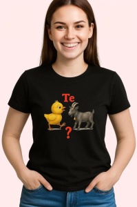 Tricou Te pui, CaPra, Copii | Dama | Barbat , tricou negru - Img 3