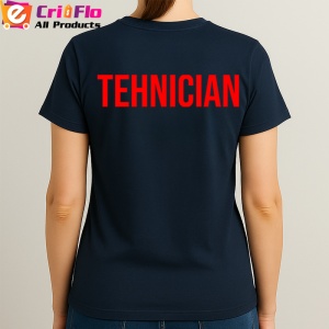 Tricou TEHNIC, Personalizat | Unisex Dama si Barbat, Albastru Inchis - Img 3