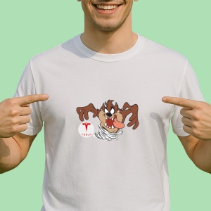 Tricou Tesla Tazz Astepta Tornata Vijelia | Unisex Dama si Barbat - Img 1