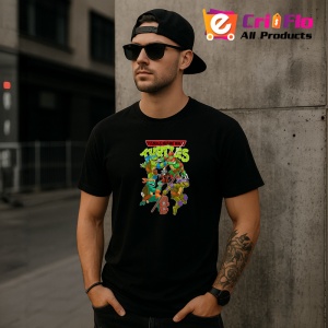 Tricou Testoasele Ninja echipa de broaste ninja care salveaza orasul, Copii | Dama | Barbat , tricou negru - Img 11