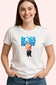 Tricou The Boss Baby bebelus sef in misiuni secrete si comice, Copii | Dama | Barbat - Img 3