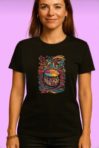 Tricou Tobosar Tribal Energie Culoare, Copii | Dama | Barbat, culoare negru - Img 5