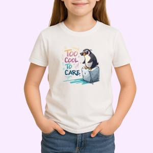 Tricou Too Cool To Care Pinguin Pe Gheata, Copii | Dama | Barbat - Img 4