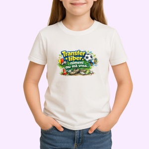 Tricou Transfer Liber Nimeni Nu Ma Vrea Fotbal Amuzant, din bumbac 100% , tricou alb pentru Copii | Dama | Barbat - Img 2