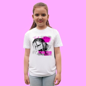 Tricou Travis Scott - Portret alb-negru cu roz, muzica RAP, Dama | Barbat | Copii - Img 3