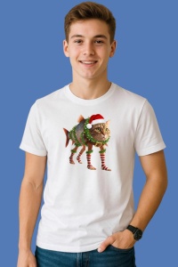 Tricou Trulimero Trulichina Imbodobit Cu Decoratiuni De Craciun, din bumbac 100%, tricou alb, Copii | Dama | Barbat - Img 2